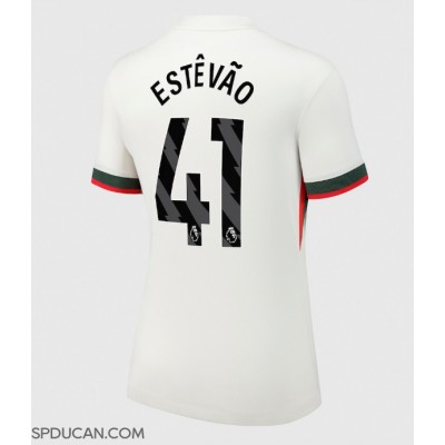 Zenski Nogometni Dres Chelsea Estevao Willian #41 Gostujuci 2025-26 Kratak Rukav Zenski Nogometni Dres Chelsea Estevao Willian #41 Gostujuci 2025-26 Kratak Rukav